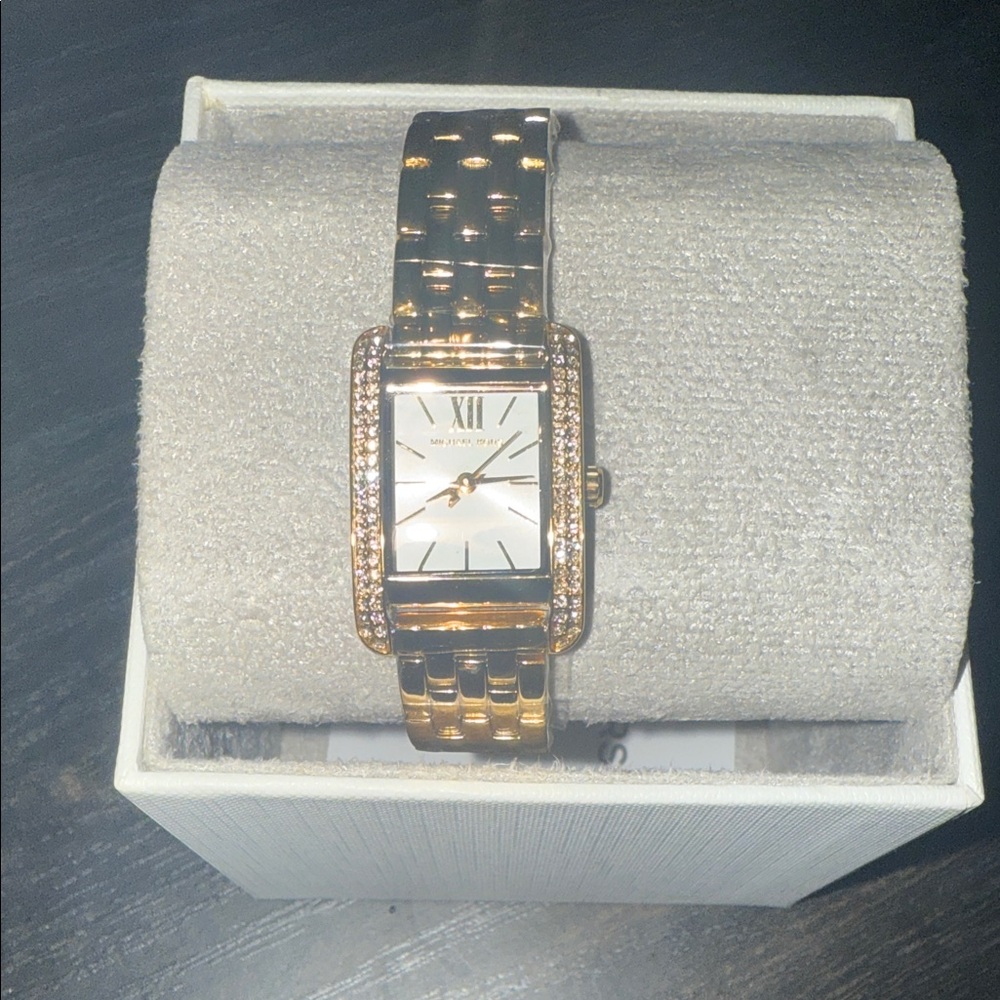 Michael Kors Gold Women's Watch with Crystal Accents